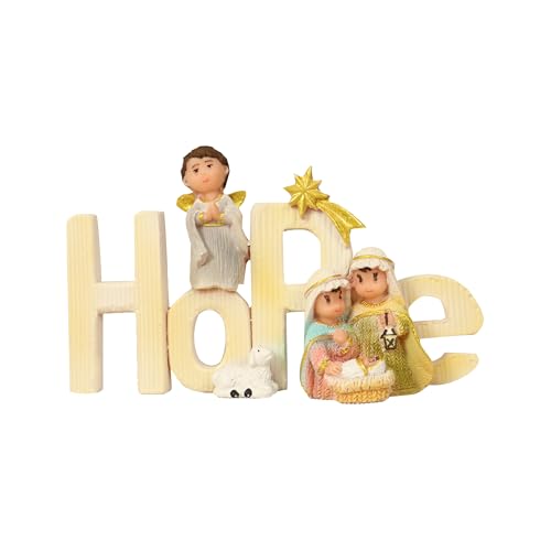 Spillbox Christmas Nativity Set|Joyful Holiday Décor|Holy Family|Nativity Scene Figurine|Manger Scene Christmas Indoor Decoration |Desktop Décor|Christmas Statue Ornaments for Home (13CM Hope) - Image 4