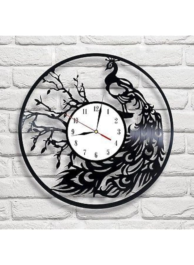 Peacock Modern Decorative Acrylic Wall Clock (40X40)