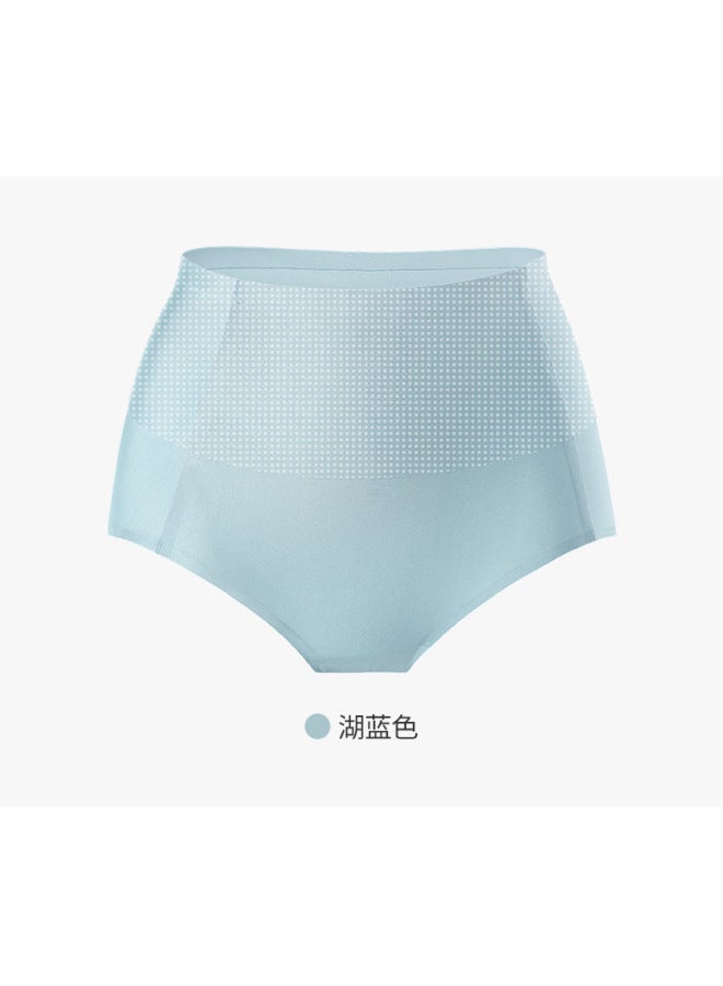 Ice Silk High Waist Tummy Control Panties Women's Seamless Antibacterial Tummy Control Briefs Lightweight Breathable Zhongshan Manufacturer