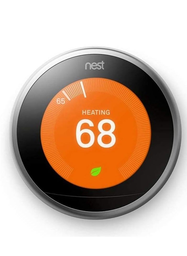 Nest Google Nest 3rd Gen BH1252 Learning Wi-Fi Thermostat with 2 Sensors – Smart Auto-Scheduling, Stainless Steel, App & Voice Control - Image 3