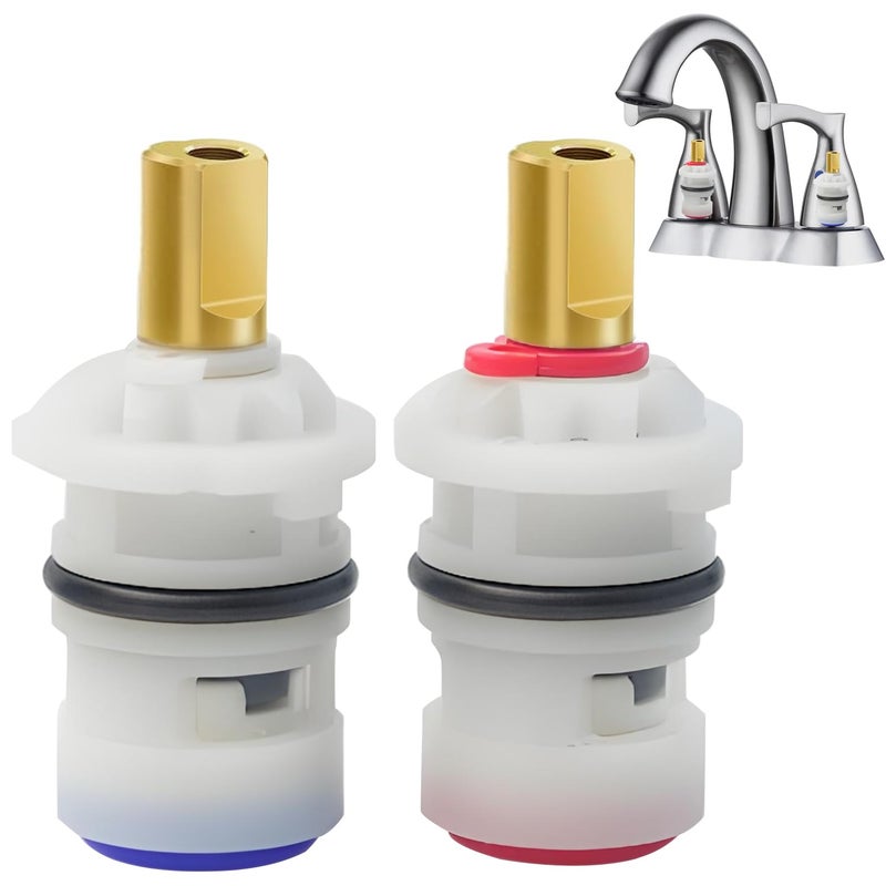 CatemRC Faucet Cartridge Replacement, Ceramic Stem Disc Faucet Cartridges, Hot Plastic Ceramic Stem for Delta, Glacier Bay, Danze - Image 1