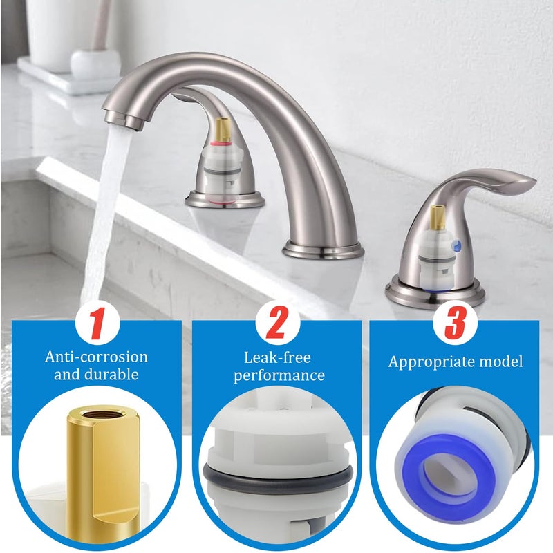 CatemRC Faucet Cartridge Replacement, Ceramic Stem Disc Faucet Cartridges, Hot Plastic Ceramic Stem for Delta, Glacier Bay, Danze - Image 4