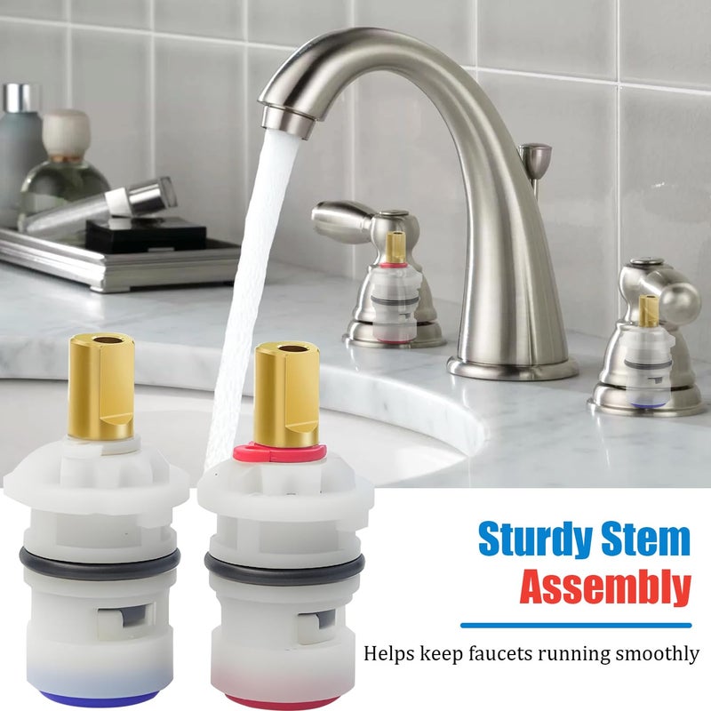 CatemRC Faucet Cartridge Replacement, Ceramic Stem Disc Faucet Cartridges, Hot Plastic Ceramic Stem for Delta, Glacier Bay, Danze - Image 5