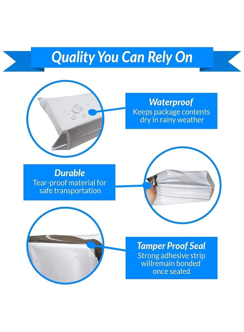 100 Pack Poly Mailers 40x55 cm White - Image 3