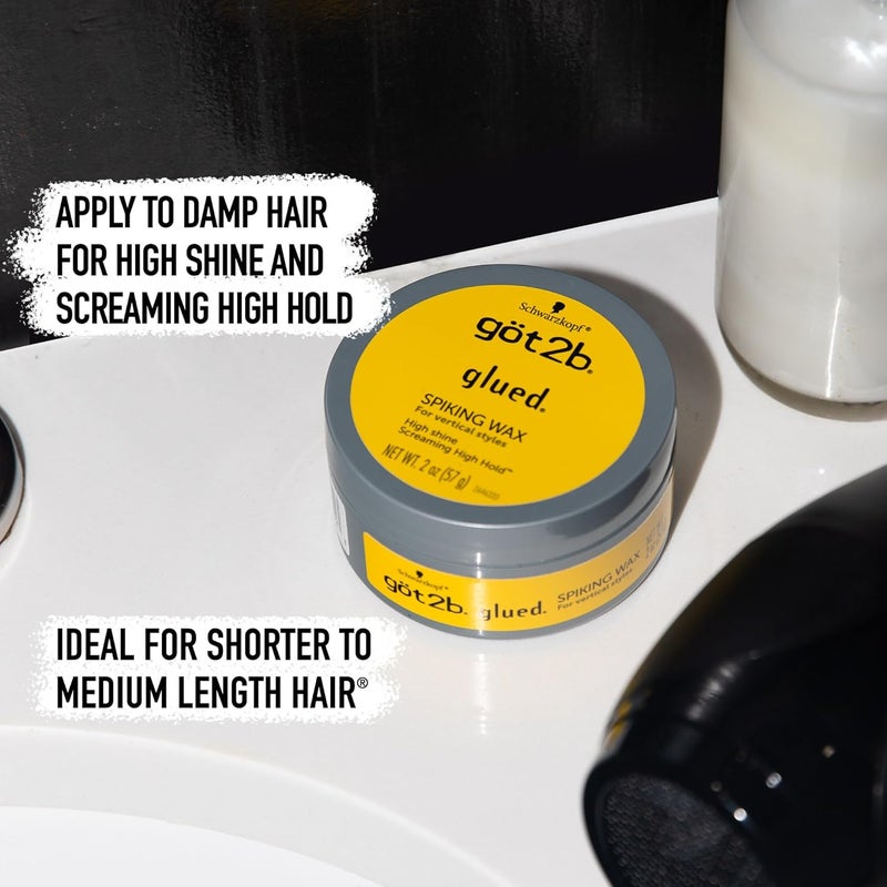 Got2b Glued Spiking Hair Wax, Fierce Holding Power, 2 oz - Image 5