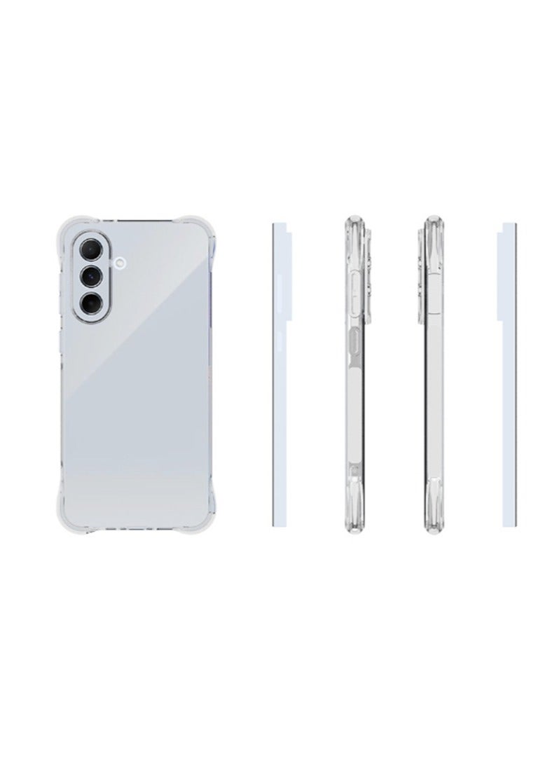 2 in 1 Samsung Galaxy A56 5G Phone Case Cover & Screen Protector - Shockproof Clear Slim TPU Protective Phone Cover & Full Coverage Delicate Touch Tempered Glass Screen Protector for Samsung Galaxy A56 5G - Image 4