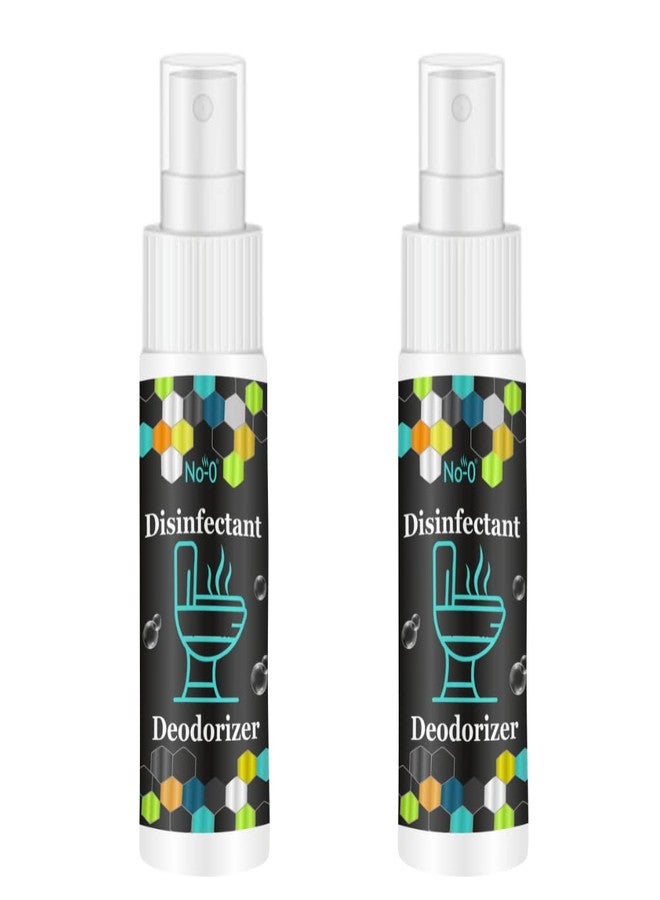 No-O Toilet Seat Sanitizer Spray (30ml - Pack Of 2) - Mint | Reduces The Risk Of UTI & Other Infections | Kills 99.9% Germs & Travel Friendly | Anti Odour, Deodorizer… - Image 1
