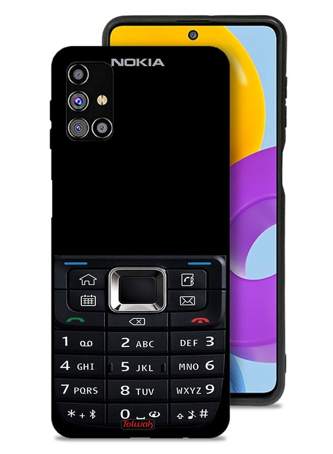 Tolwak Samsung Galaxy M31s Protective Case Cover Old Phone Pattern - Image 1