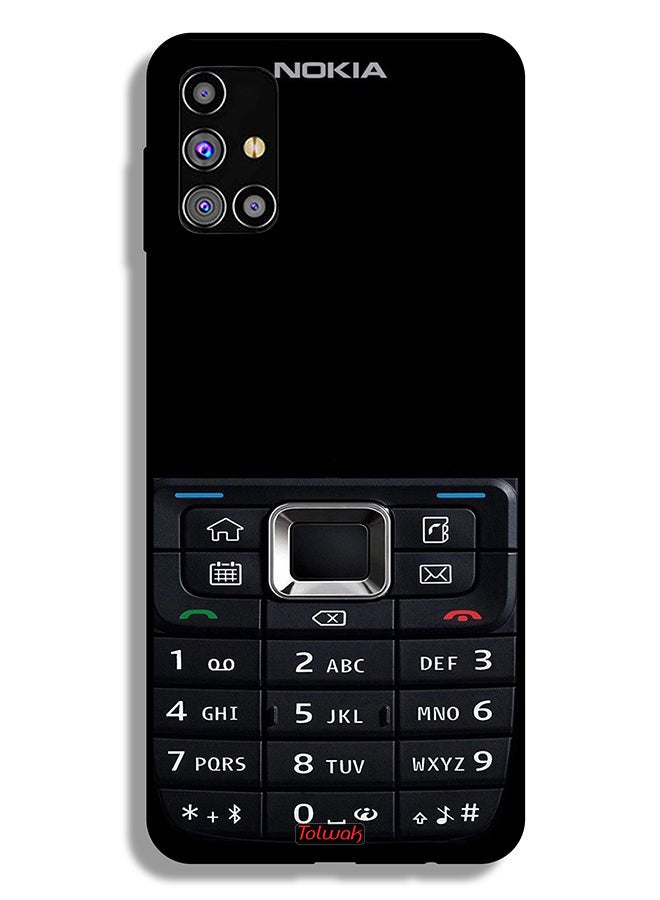 Tolwak Samsung Galaxy M31s Protective Case Cover Old Phone Pattern - Image 2