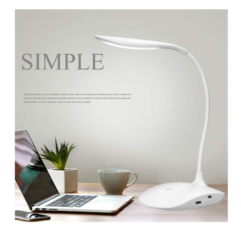 SEASPIRIT NonToxic Silicon LED Desk Lamp White - Image 3
