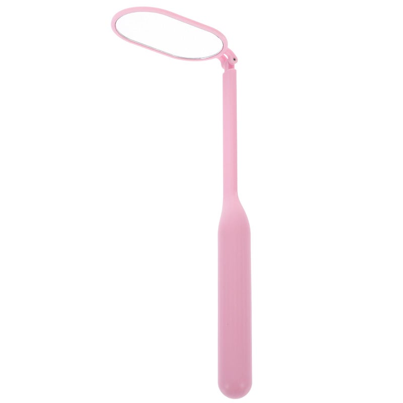 Portable Pink Foldable Rotatable Handheld Lash Extension Mirror for Salon Personal Use - Image 2