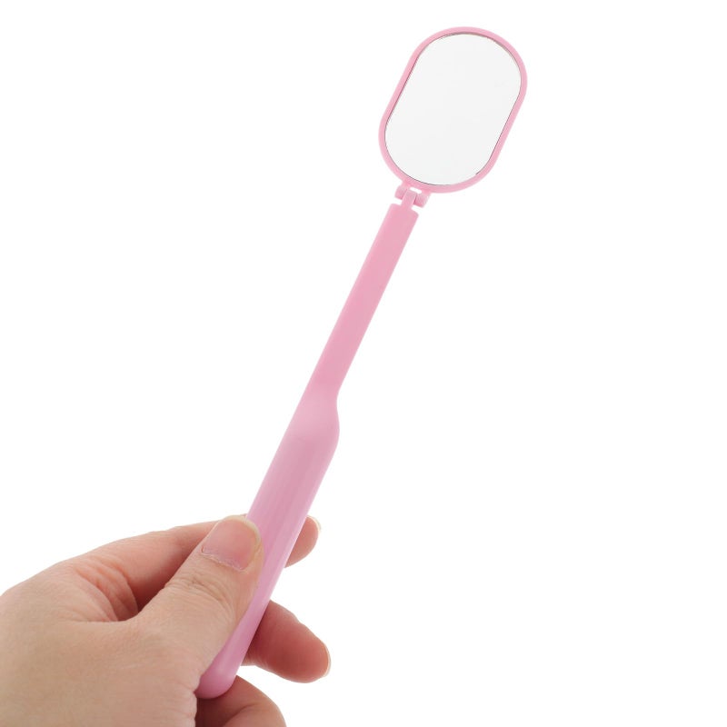 Portable Pink Foldable Rotatable Handheld Lash Extension Mirror for Salon Personal Use - Image 5