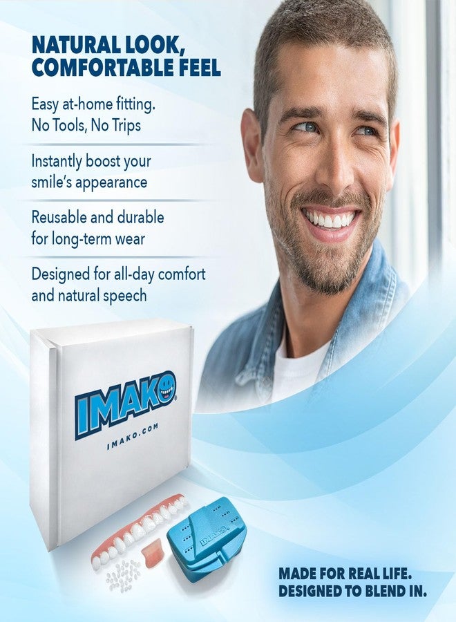Imako Premium Cosmetic Uppers - 1 Pack - Small, Bleached White - DIY Smile Makeover - Made in USA - Image 3