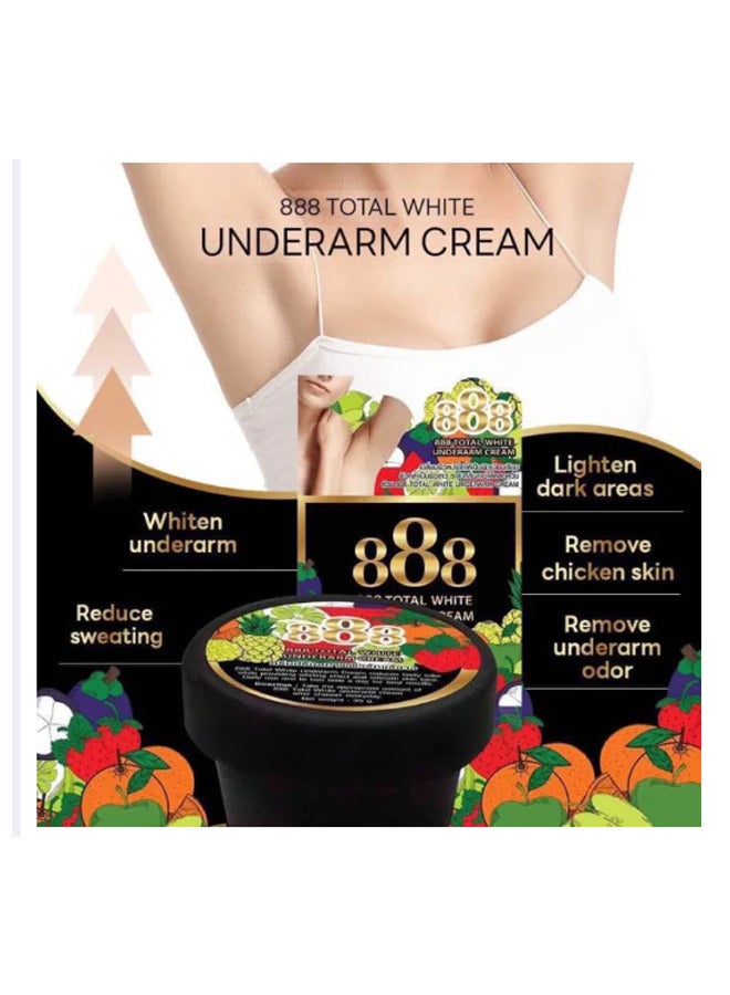 888 TOTAL WHITE White Underarm Whitening Cream - Image 2