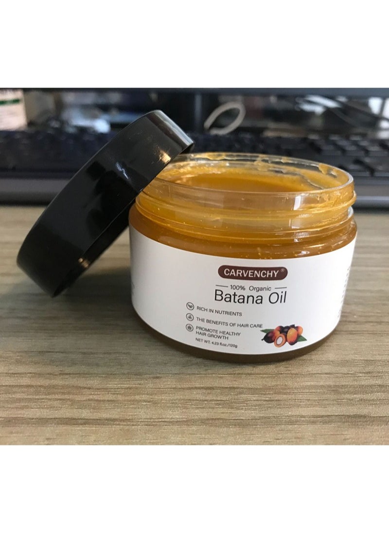 CARVENCHY - 100% Organic Batana Hair Growth Oil, Natural Plant Oil Effective Against Alopecia Areata, Soothes Scalp, Repairs Damaged Hair and Promotes Hair Regrowth,Miracle for Healthier, Thicker-120g - Image 1