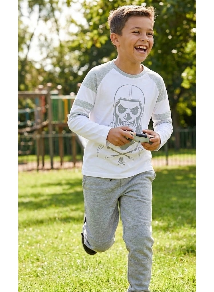 فورتنيت تي شيرت فورتنايت سكال تروبر100% من القطن الخالص  للأولاد من كيدز تي في - Image 3