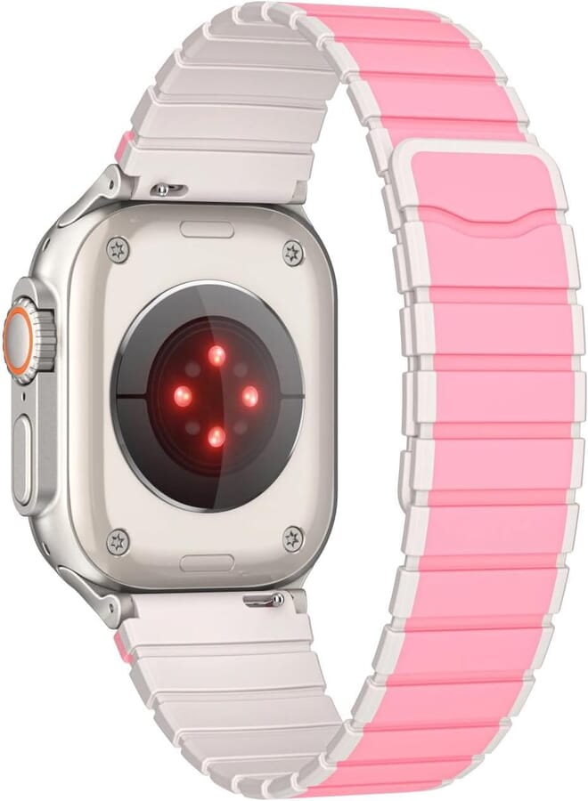 Next Next Store 42mm/44mm/45mm/49mm Silicone Sport Band with Strong Magnetic Link Compatible for iWatch 1/2/3/4/5/6/7/8/9/SE/Ultra/Ultra2.