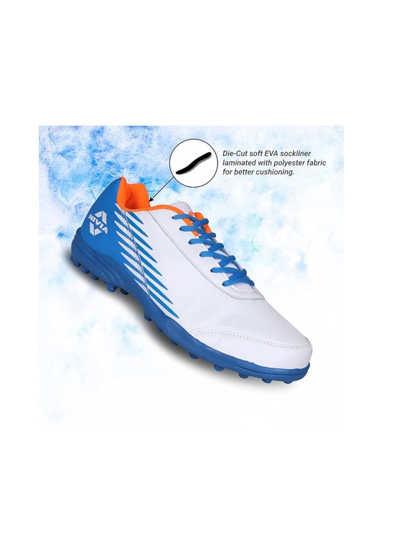 Nivia Men Hook 2.0 Synthetic Leather | Cricket Shoes For Men | 6 UK, 7 US, 40 EU | PVC Outsole With Die-Cut Soft Nr Eva Sockliner For Sports - Image 2