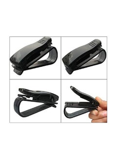 Generic Car Glasses Holder for  Driving License and Card Holder black  - Image 3
