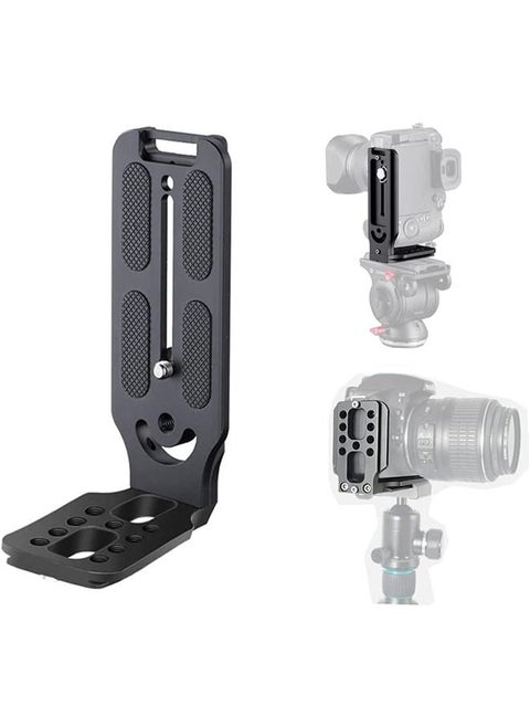 DSLR Camera L-type Quick Release Plate Vertical Horizontal Switching Tripod Quick Release Board Compatible with Canon/Nikon/Sony/DJI/Osmo/Ronin/Zhiyun Stabilizer Tripod Monopod