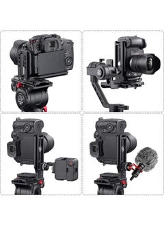 MVAQKLM  DSLR Camera L-type Quick Release Plate Vertical Horizontal Switching Tripod Quick Release Board Compatible with Canon/Nikon/Sony/DJI/Osmo/Ronin/Zhiyun Stabilizer Tripod Monopod  - Image 3