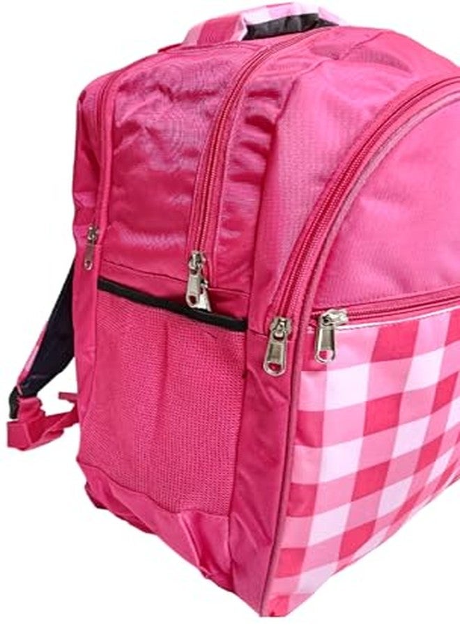 SPANCO Backpack for Office, Colleg, School & Travel Use for Men & Women | Size in Inches : 17.5 X 13 X 9 | Color : Pink - Image 3