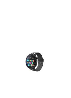 Haino Teko Haino Tico RW-40 with a full round touch screen, wireless charger and elegant leather strap - black | Call Wireless charging Touch Screen for IOS & android for men and women  - Image 2
