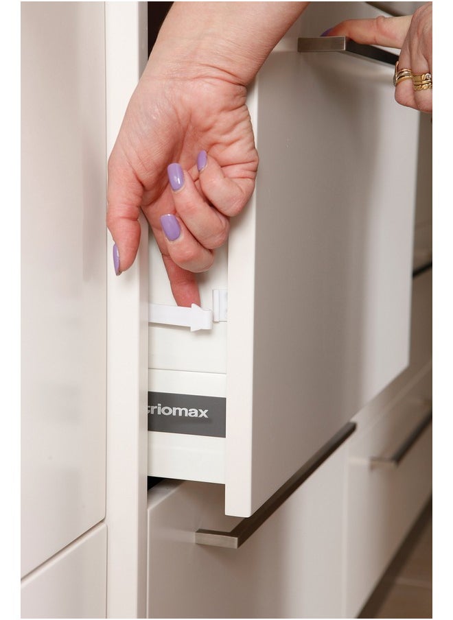 dreambaby Dreambaby Drawer Catches - Child Safety Cabinet Latches -3 Count - Model L149  - Image 4