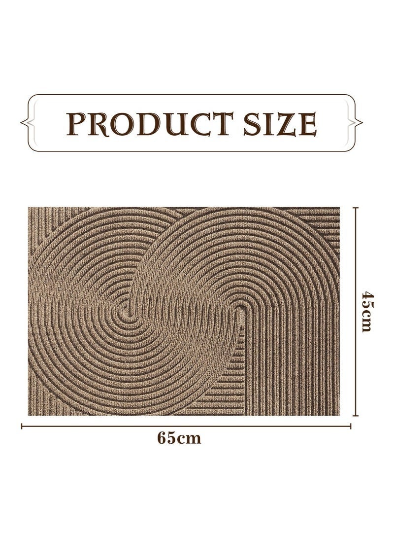 كيلا سجادة باب مقاومة للاتساخ وممتصة للصدمات، سجادة باب داخلية، سجادة باب أمامية وخلفية، خلفية مطاطية، سجادة باب غير قابلة للانزلاق، 45*75 سم - Image 4