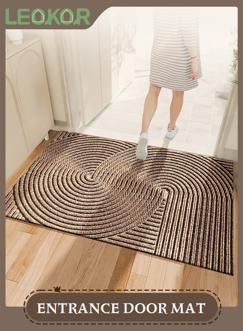 كيلا سجادة باب مقاومة للاتساخ وممتصة للصدمات، سجادة باب داخلية، سجادة باب أمامية وخلفية، خلفية مطاطية، سجادة باب غير قابلة للانزلاق، 45*75 سم - Image 1