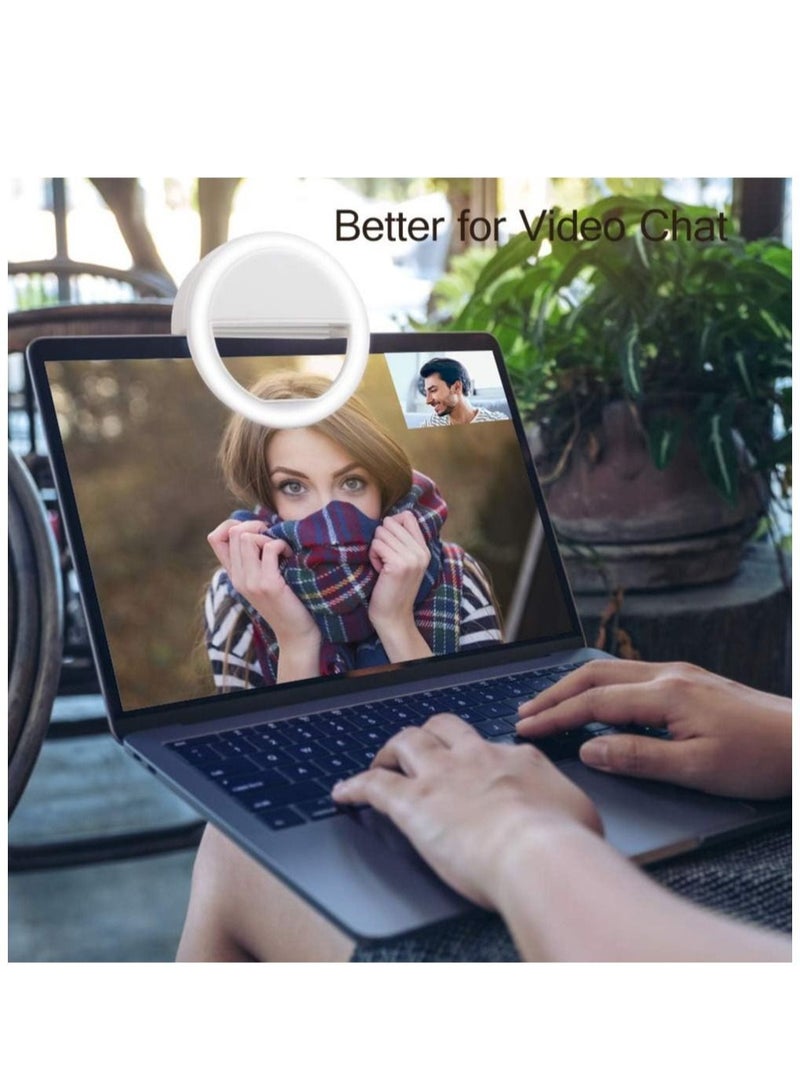 184 Selfie Ring Light with 36 LED Bulbs, Flash Lamp Clip Ring Lights Fill-in Lighting Portable for Phone/Tablet/iPad/Laptop Camera - Image 3