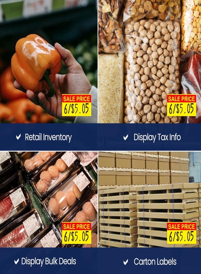 Perco Pricing Labels for Monarch 1110 Red Reverse Print on Yellow Sale Price - 17,000 Labels w/ 16 Rolls Value Pack, 1 Sleeve - Made in USA - Image 4