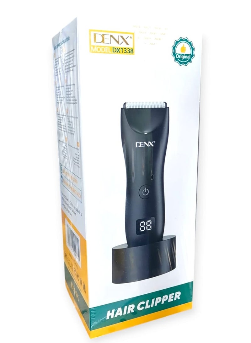 Denx Professional Trimmer Below The Belt Trimmers Built Hair Clippers Effortlessly Trim Hair Waterproof Groin & Body Shaver Home Barber Kit with Universal USB Charging - Image 3