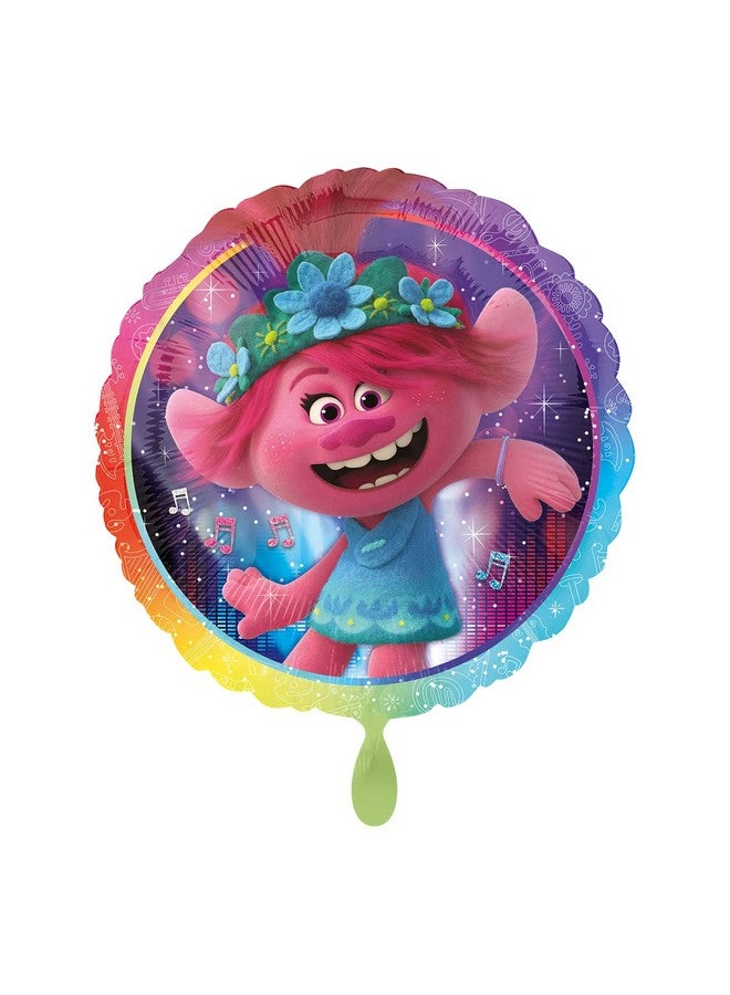 Amscan Mayflower 17" Anagram Trolls World Tour Foil Balloon, Multicolor
