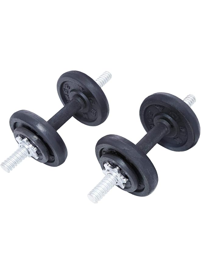 YORK Fitness Cast Iron Dumbbell Set 15 kg - Image 2