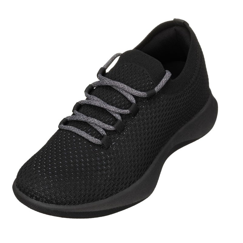 CALTO CALTO Mens Invisible Height Increasing Elevator Shoes Black Ultra Lightweight Sporty Sneakers 24 Inches Taller Q081 Size 6 DM US