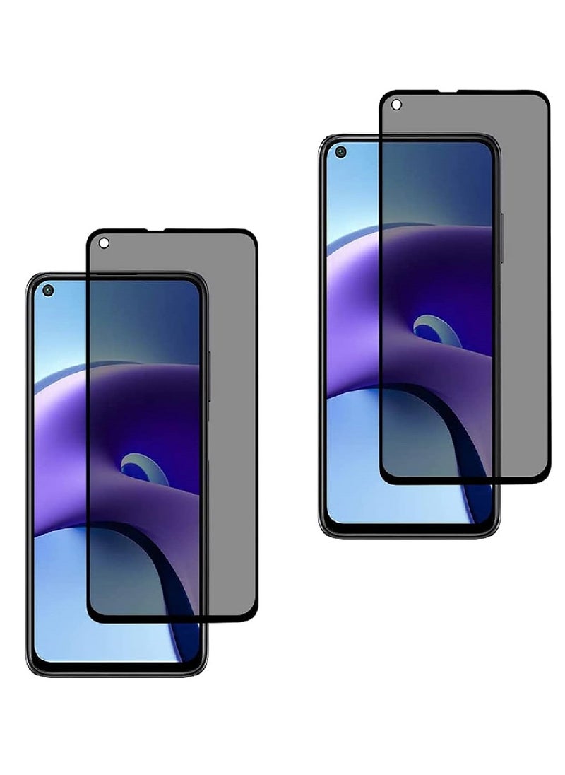 Super 2 Pieces Tempered Glass Screen Protector Anti-Spy Privacy Designed For Xiaomi Redmi Note 9T Full Screen Coverage And Bubble Free - Image 1