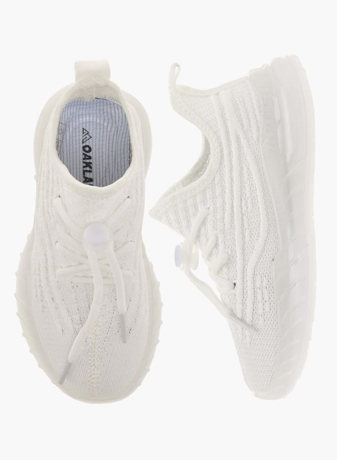 Oaklan by Shoexpress Girls Monotone Sports Shoes with Lace-Up Closure  - Image 2