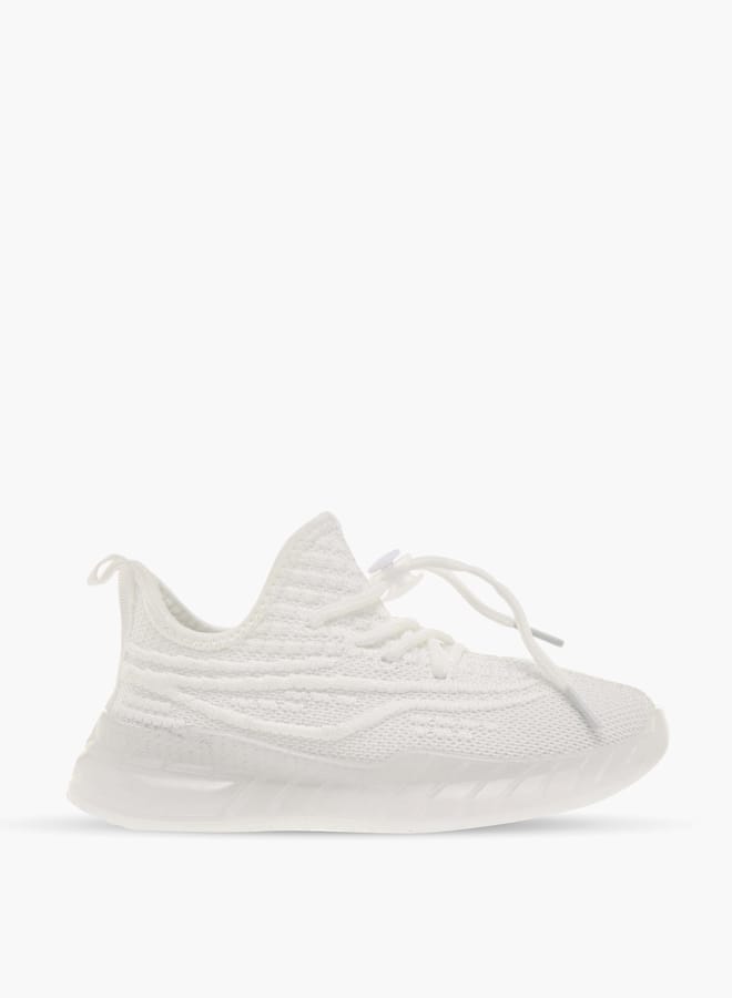 Oaklan by Shoexpress Girls Monotone Sports Shoes with Lace-Up Closure  - Image 3