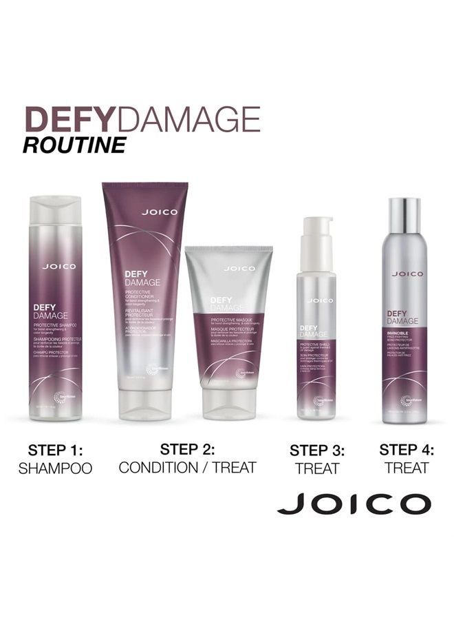 JOICO قناع حماية ديفي دامج | للشعر المعالج بالألوان | تقوية الروابط والحفاظ على لون الشعر | مع زيت بذور المورينغا والأرجينين | 5.1 أونصة سائلة - Image 5