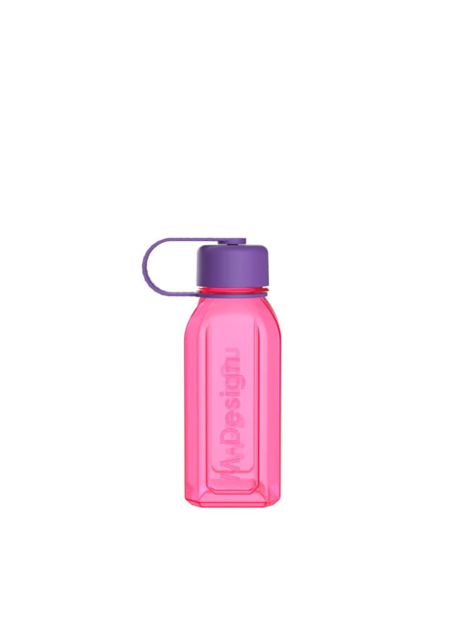 m-design M Design Square Bottle with Strap 500ml - Pink - Image 1