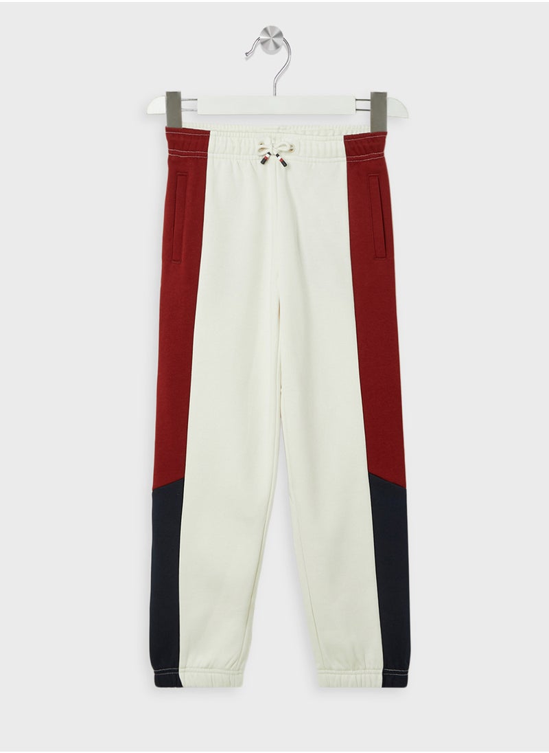 TOMMY HILFIGER - COLORBLOCK FLEECE SWEATPANTS - Image 1