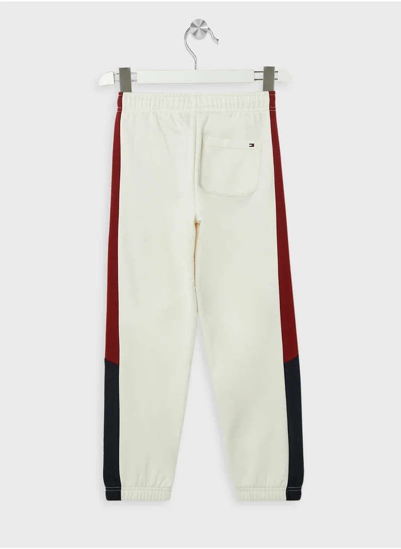 تومي هيلفيغر COLORBLOCK FLEECE SWEATPANTS