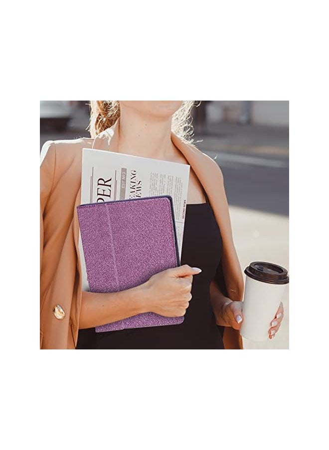 Samsung Galaxy Tab A8 10.5 Case, Glitter Galaxy Tab A8 Case With Stand And Auto Sleep/Wake Function For Samsung Galaxy Tab A8 Tablet (Sm-X200/X205/X207),Purple