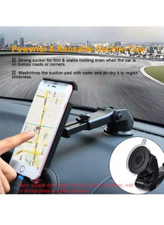 SYOSI Car Tablet Mount Holder, Universal Dashboard Windshield Tablet Stand Cell Phone Holder Car Dash Mount Suction Cup Mount Compatible with iPad Pro/Air/Mini, iPhone, Galaxy Tab, All 4.7-10.5" Devices  - Image 3
