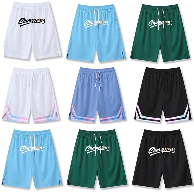 Basketball Sports Shorts Men'S Training Pants Ins Loose Casual Quarterpants Basketball Quick-Drying Breathable Fitness Running - Image 2