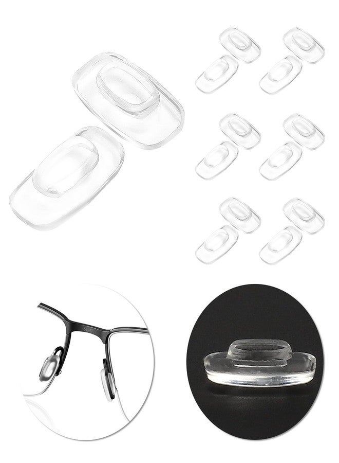 LenzProse 6 Pairs Nose Pad Replacement for Oakley Cathode OX3233 Eyeglasses Frame, Silicone Soft Clear Nose Cushion - Image 1