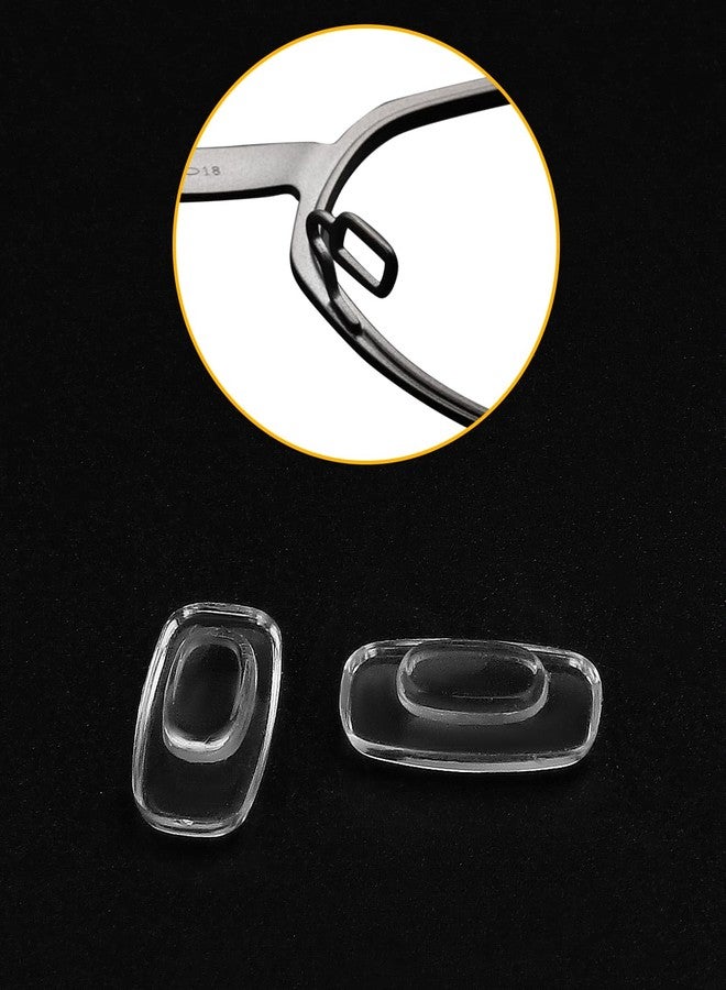 LenzProse 6 Pairs Nose Pad Replacement for Oakley Cathode OX3233 Eyeglasses Frame, Silicone Soft Clear Nose Cushion - Image 2