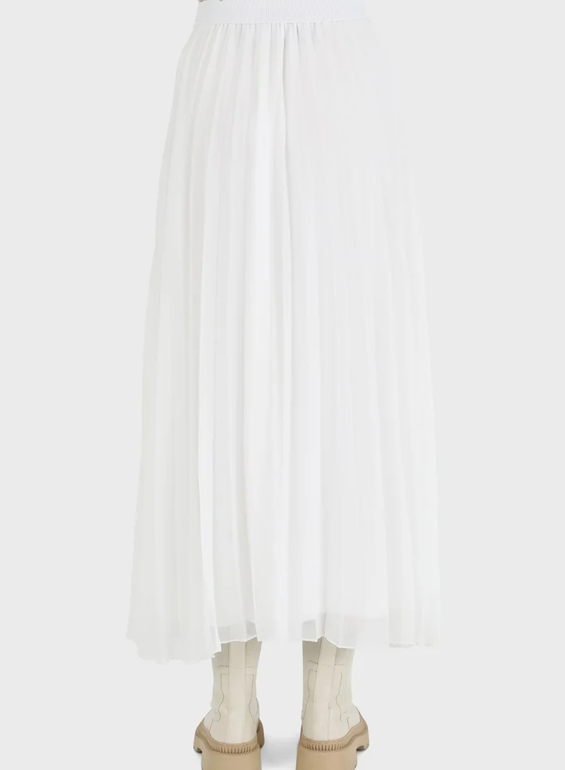 Refka by modanisa Plisse High Waist Skirt
