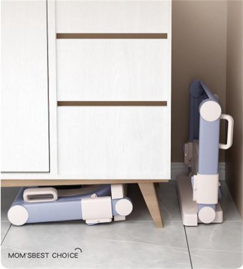 Portable Foldable Toilet Seat, Installation-Free, Adjustable Toddler Potty Seat with Step Stool for Boys and Girls, Lavender - Image 2